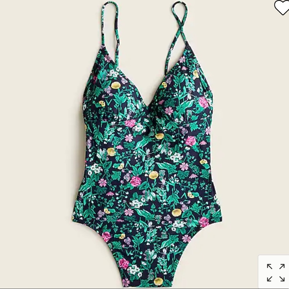 J. Crew Winter Garden Floral One Piece, size 2